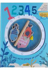 Libro Infantil de Pesca 1,2,3,4,5, Peces con Imanes y Caña de Pescar