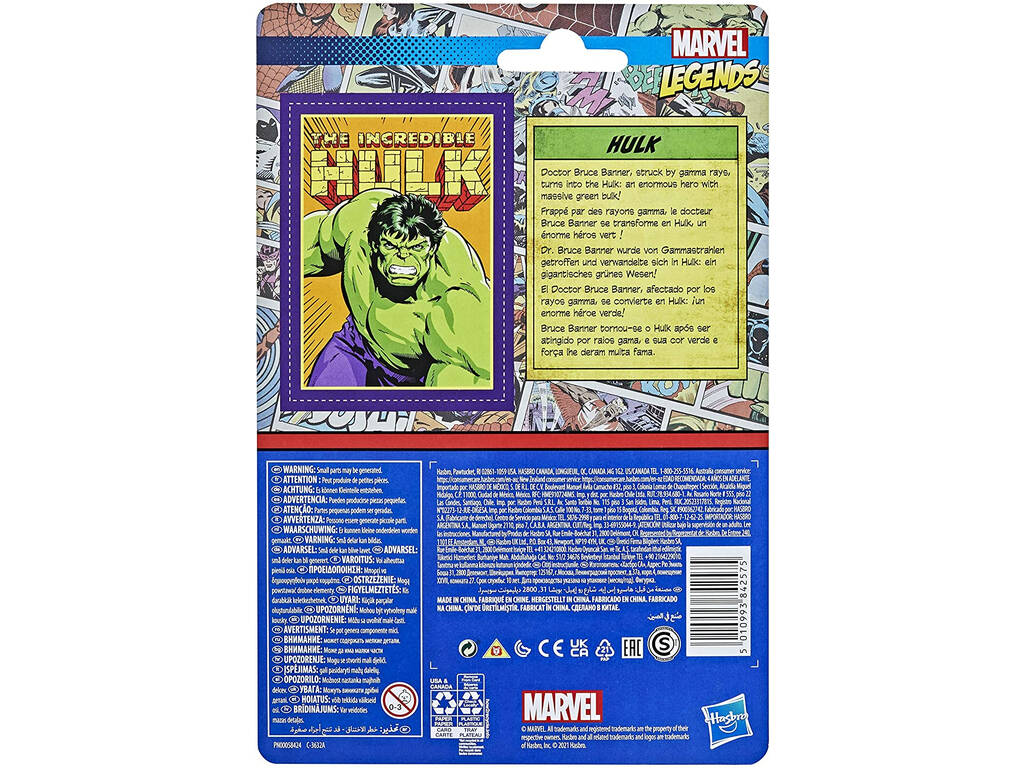 Hulk Marvel Legends Figurine Retro Hasbro F2650