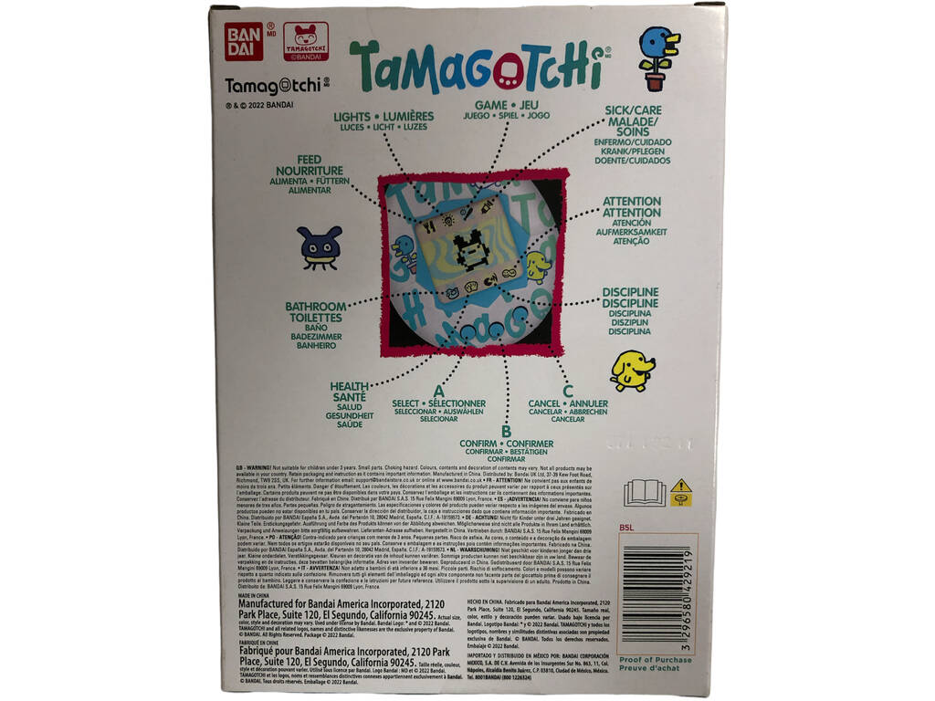 Tamagotchi Originale Fiori Blu Bandai 42888