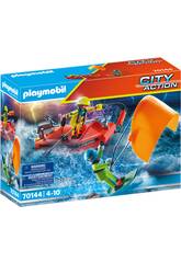 Playmobil Resgate Marítimo Resgate de Kitesurfer com Bote 70144