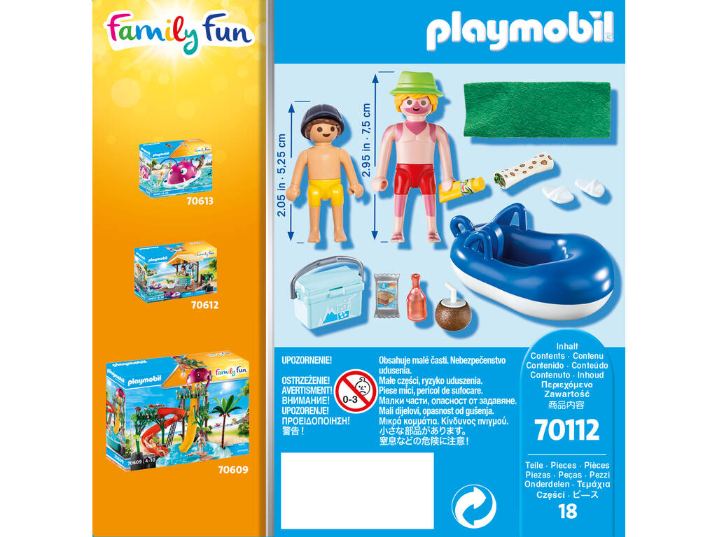 Playmobil Bagnante con Canotto Playmobil 70112