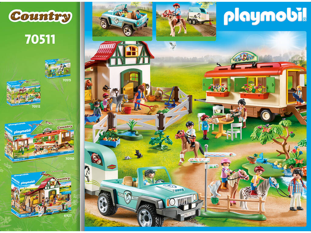 Playmobil Wagen mit Pony-Anhänger 70511