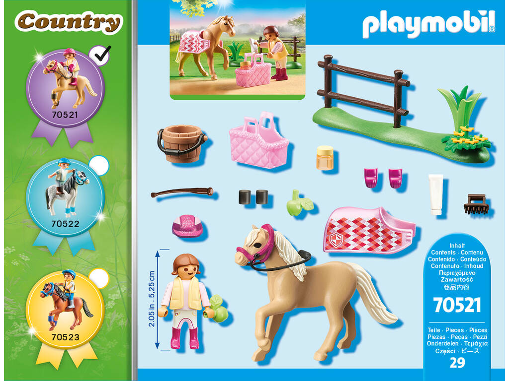 Playmobil Poni Coleccionable Poni de Equitación Alemán 70521