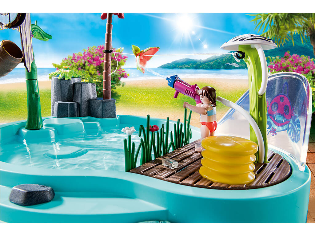Playmobil Piscina divertente con spruzzatore d'acqua 70610