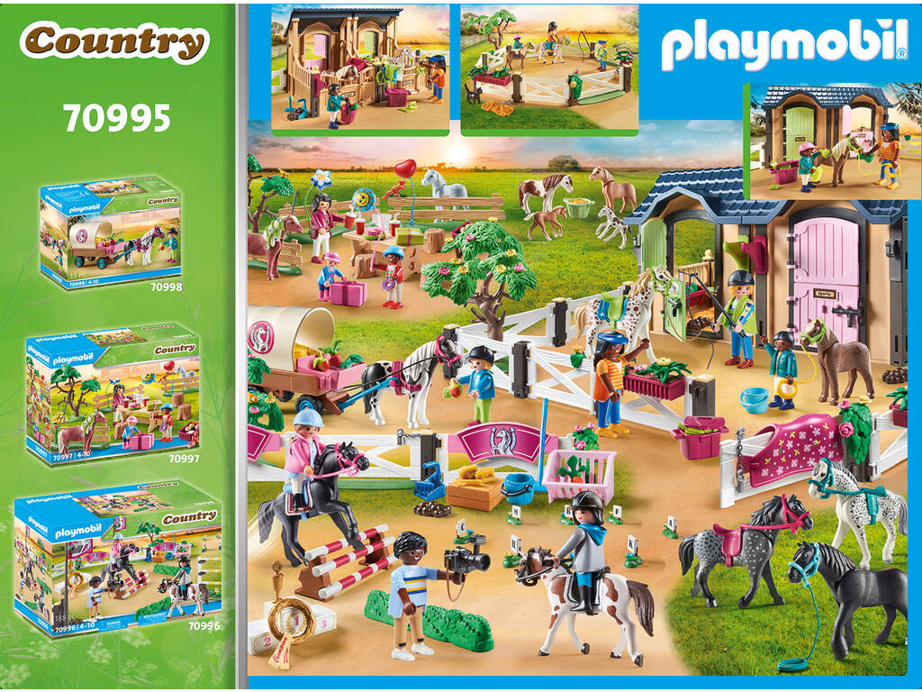 Playmobil Clase de Equitación con Boxes para Caballos 70995