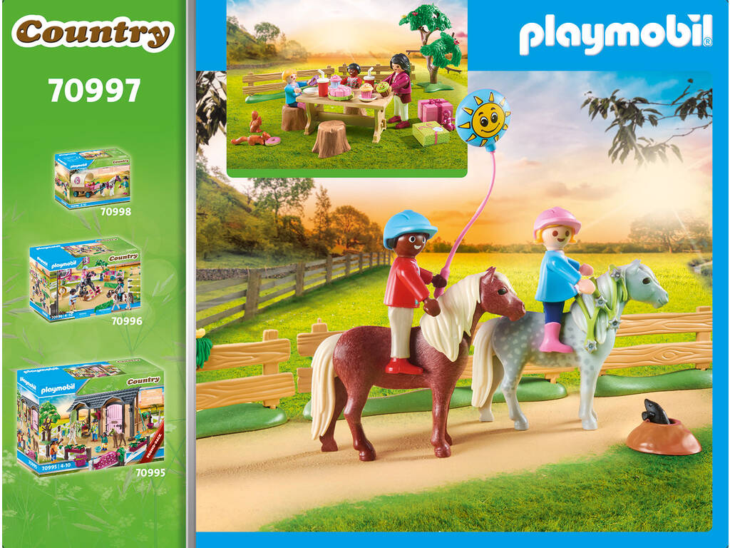 Playmobil Fiesta de Cumpleaños en la Granja de Ponis 70997