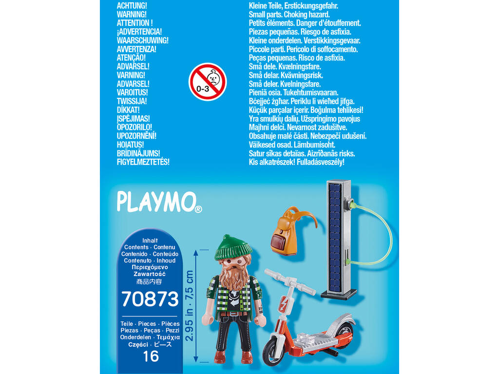 Playmobil Especial Plus Hipster com E-Scooter 70873