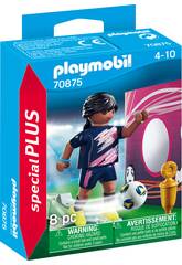 Playmobil Plus Specials Footballeur avec mur de but 70875