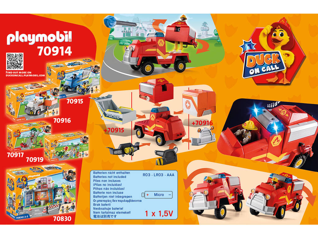 Playmobil D.O.C. Feuerwehr-Einsatzfahrzeug 70914