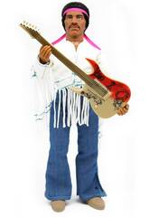 Jimi Hendrix Figurine de collection Mego Toys 62979 