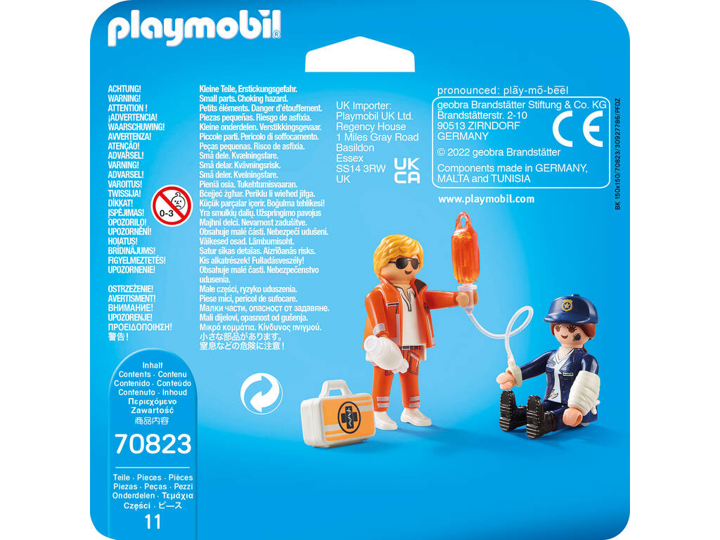 Playmobil Duopack Dottore e Polizia 70823