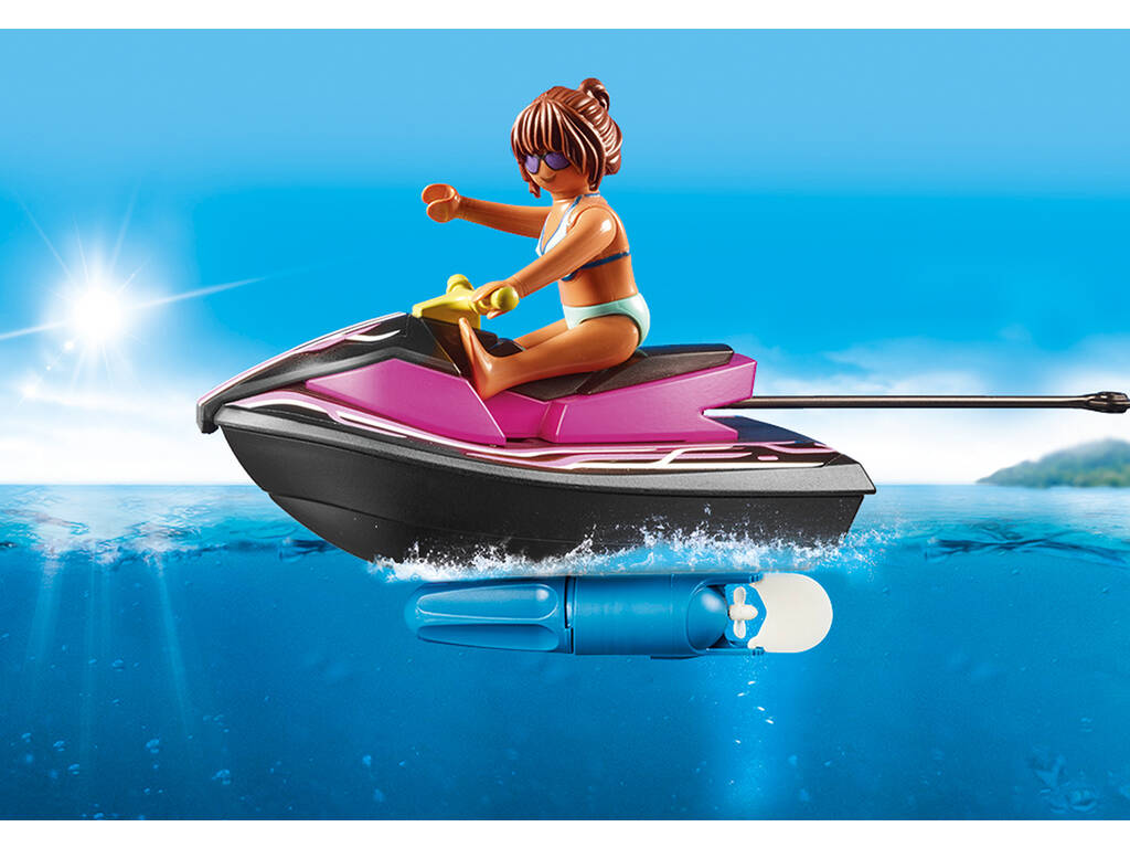 Playmobil Starter Pack Moto de Agua Com Bote Banana 70906