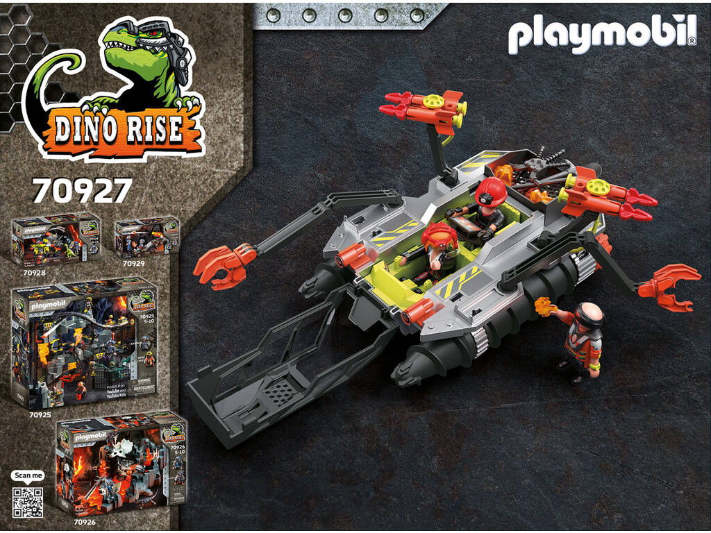 Playmobil Dino Rise Comet Corporation Berbequim de Demolição 70927