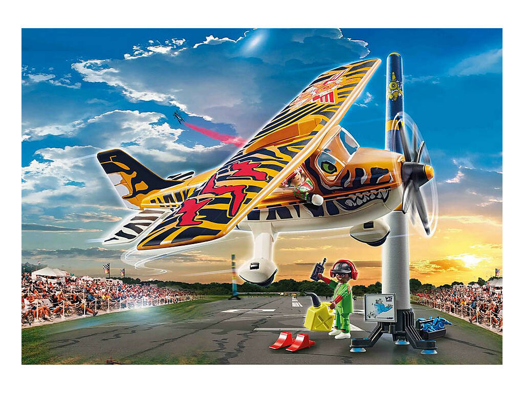 Playmobil Cascade aérienne Avioneta Tiger 70902