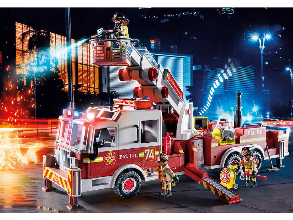 Playmobil veicolo Pompieri US Tower Ladder 70935