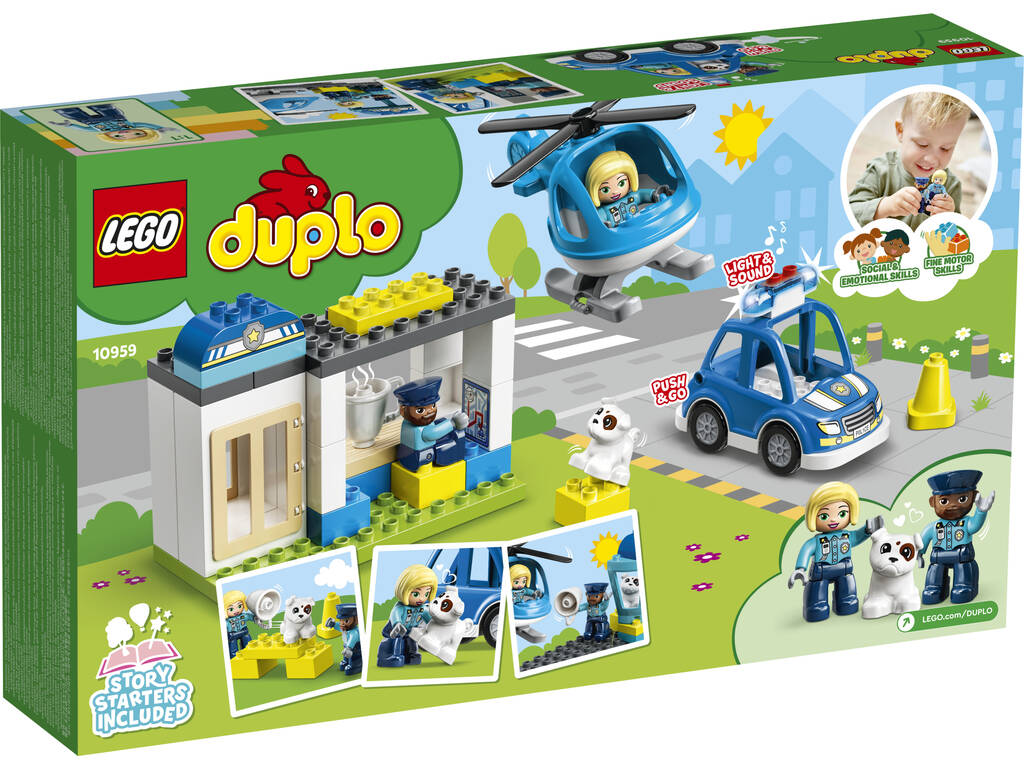 Lego Duplo Poste de police et hélicoptère 10959