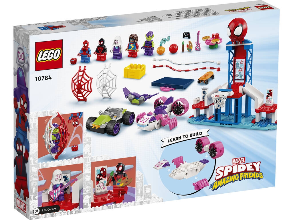 Lego Marvel Quartier Général Arachnide de Spiderman 10784