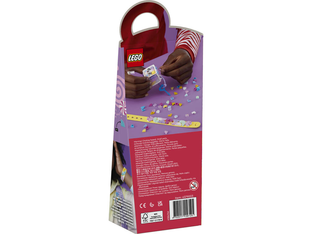 Lego Dots Bracciale e Ornamento per Zaino Gattino Goloso 41944