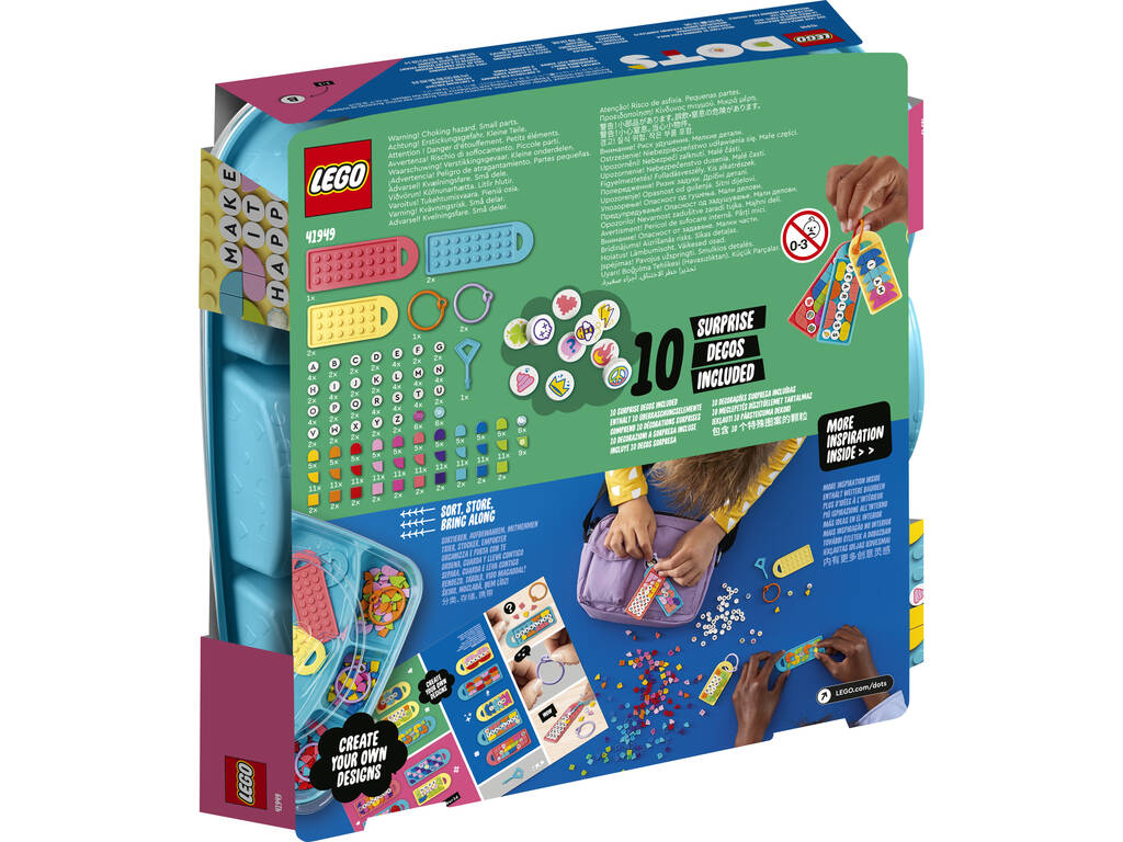 Lego Dots Megapack de Adornos para Mochila: Mensagens 41949