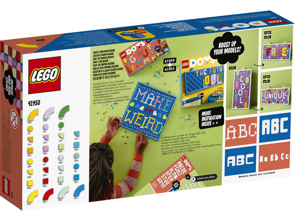 Des Lego Dots à la pelle : Lettres 41950