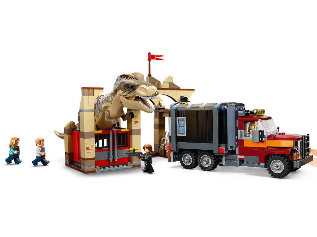 Lego Jurassic World Fuga de los Dinosaurios T. Rex y Atrocirraptor 76948