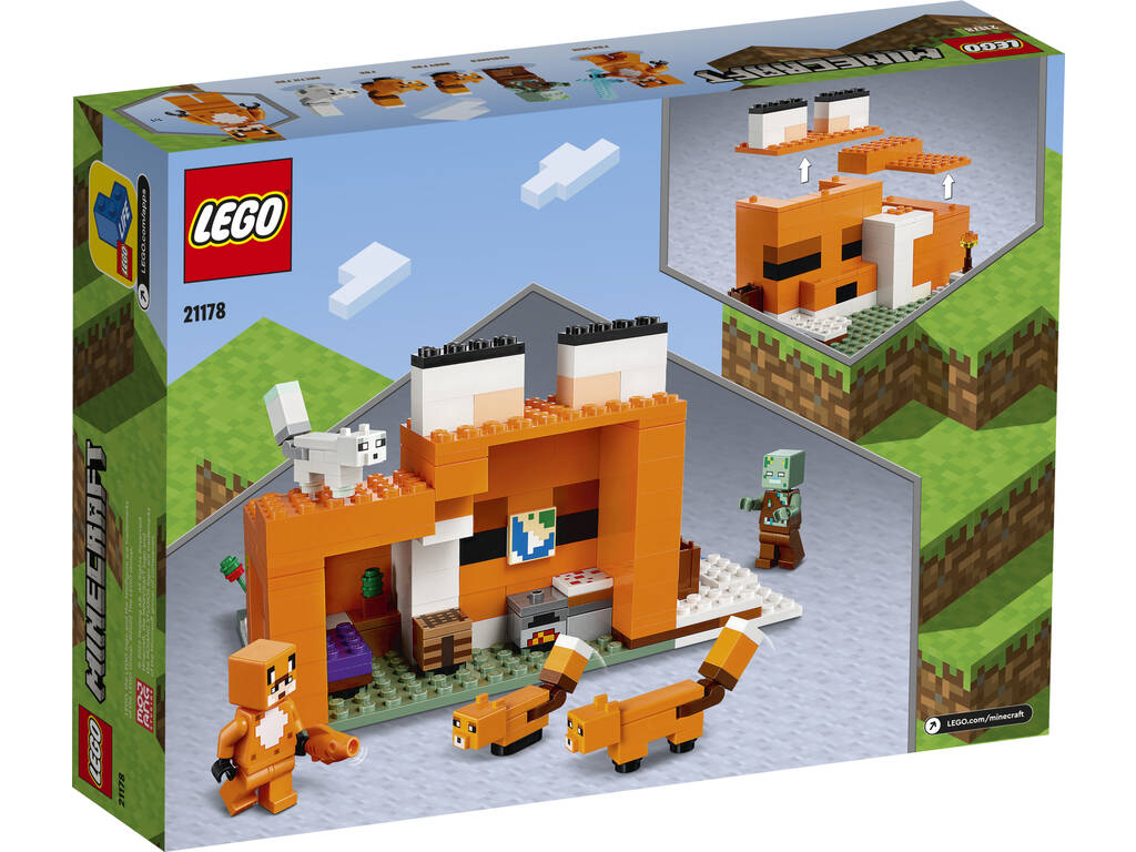 Lego Minecraft Der Unterschlupf des Fuchses 21178