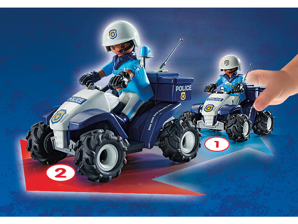 Playmobil Polícia Speed Quad 71092