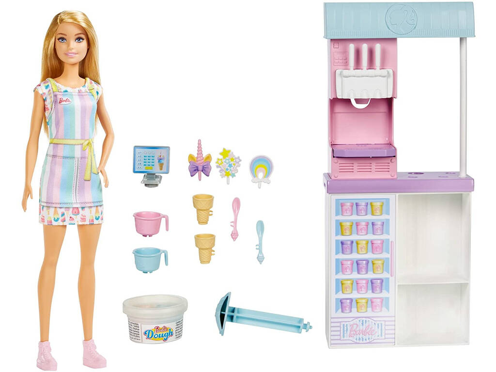 Barbie et son salon de crème glacée Mattel HCN46