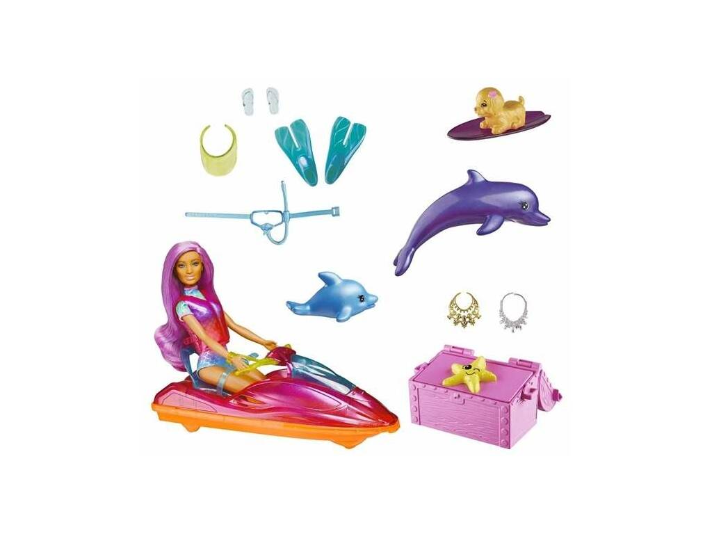 Barbie e Sua Moto de Água Mattel HBW90