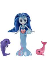 Enchantimals Royal Ocean Kingdom Dorinda con Familia Delfines Mattel HCF72