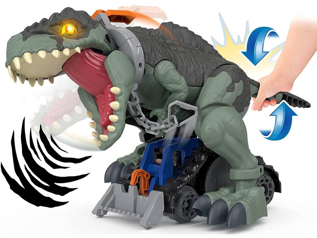 Jurassic World Imaginext Dinossauro Gigante Megapisada e Rugido Mattel GWT22