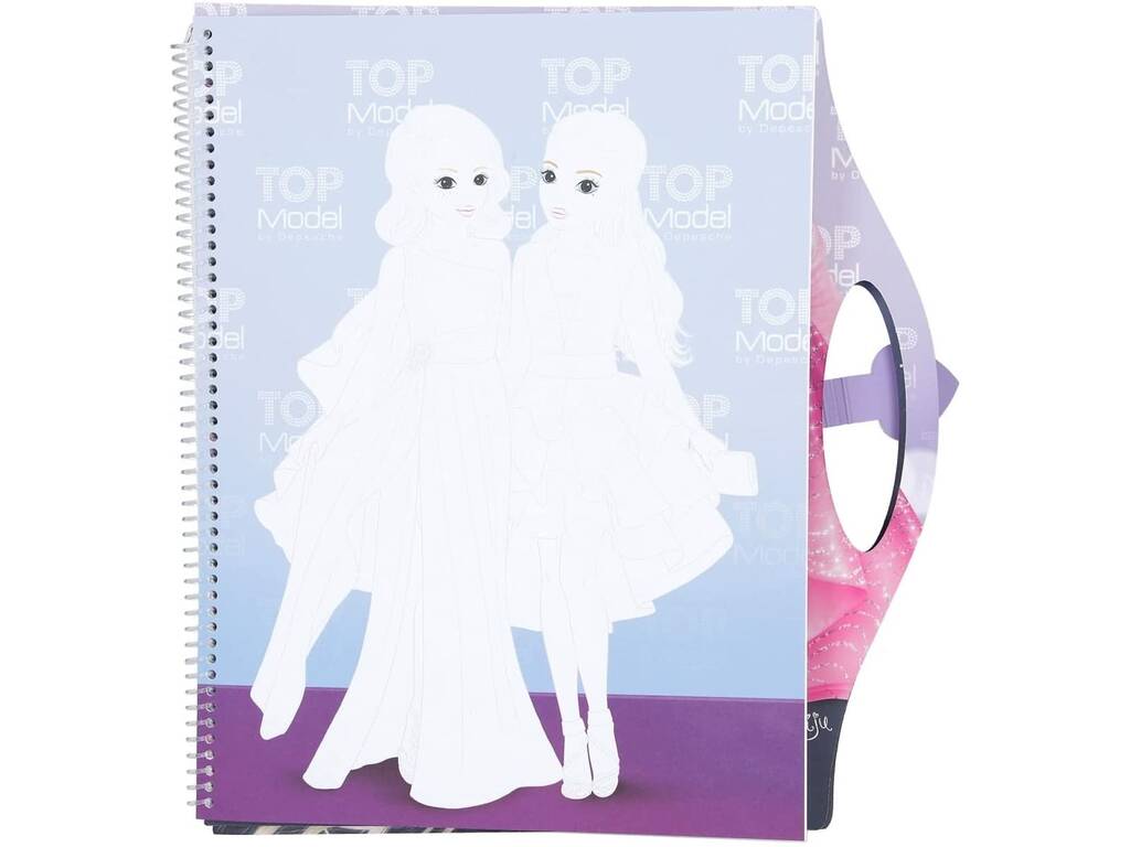 Top Model Cuaderno per Colorare Glamour Special Depesche 11711
