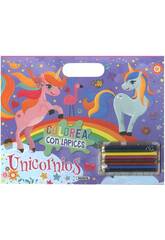 Colorea con Lpices Unicornios Susaeta S3484002