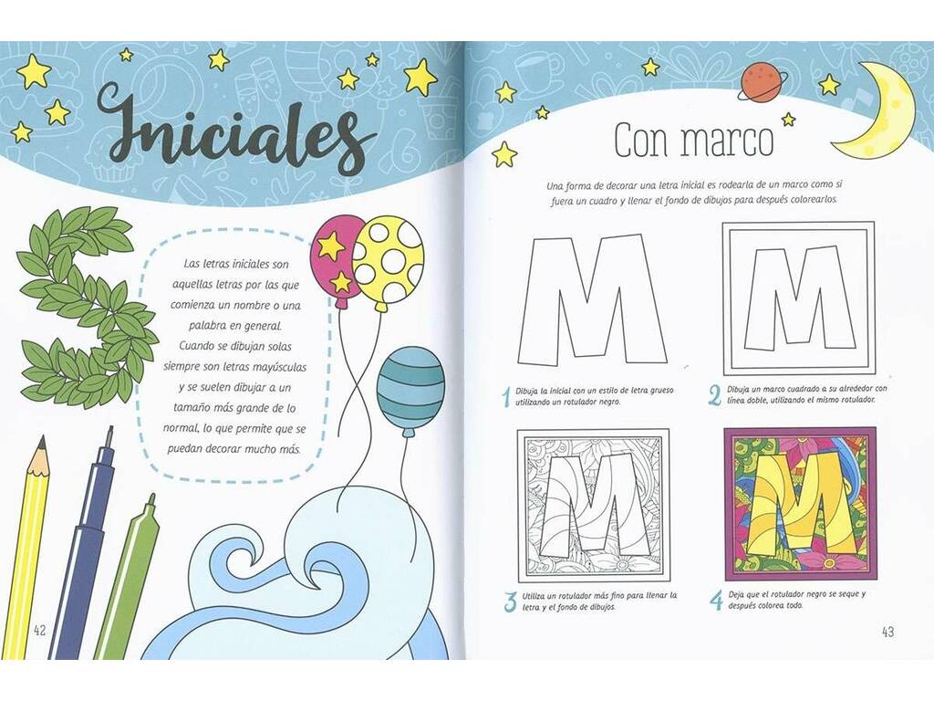 Lettering Para Crianças Criatividade Mindfulness de Susaeta S3528999