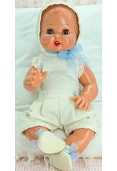 Juanín-Baby-Puppe mit Strampler und Organdi-Haube von Mariquita Pérez JB05076