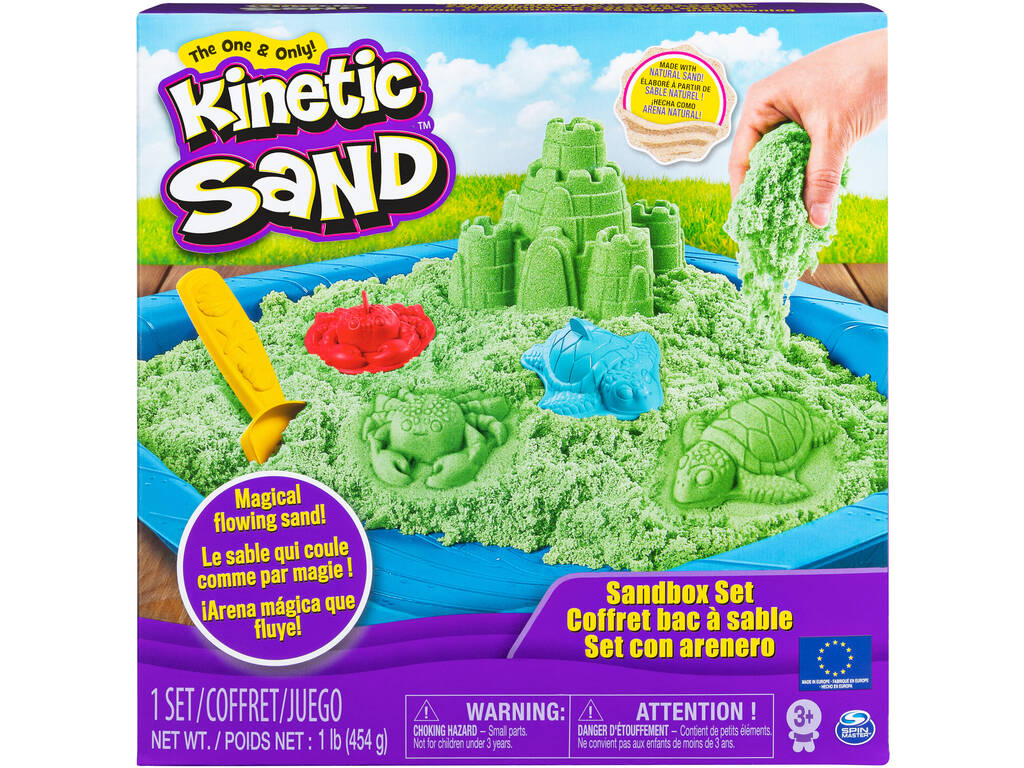 Kinetic Sand Sandbox Set Assortito Spin Master 6024397