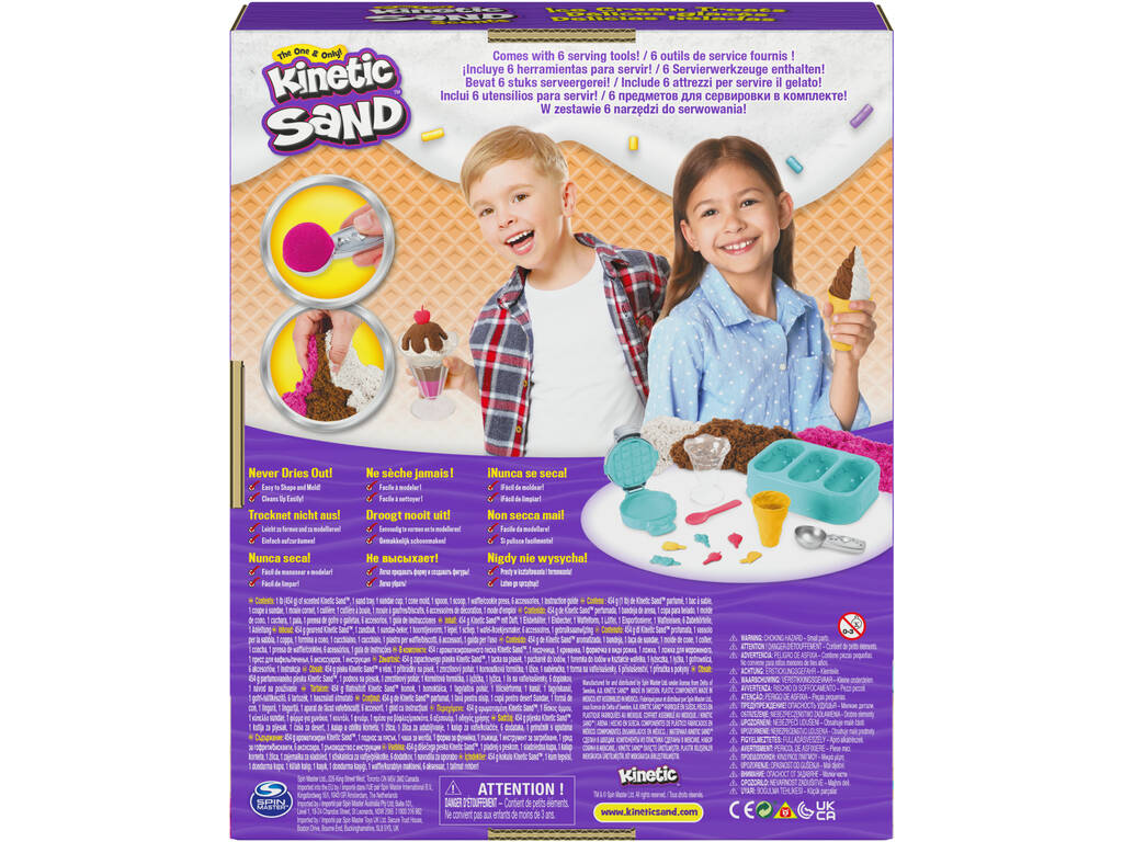 Kinetic Sand Delicias Geladas Spin Master 6059742