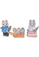 Sylvanian Families Famlia Husky Epoch Para Imaginar 5636