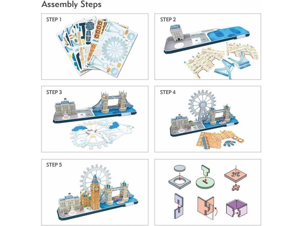 Puzzle 3D City Line Londres