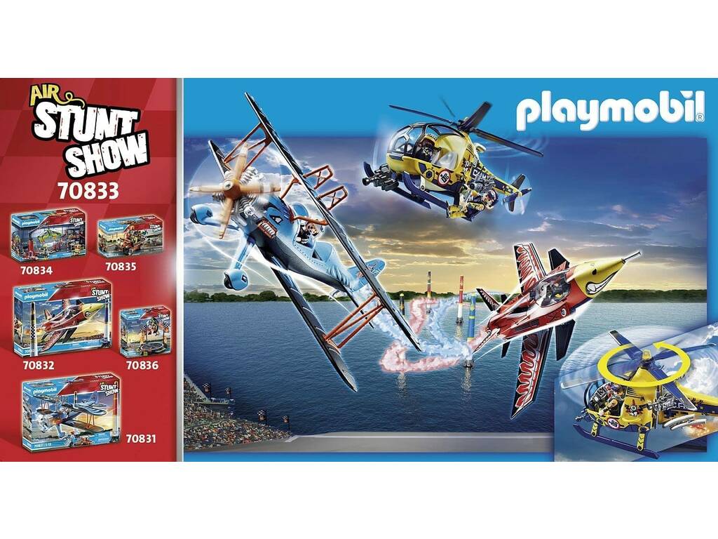 Playmobil Air Stunt Show Movie Shooting Helicopter 70833