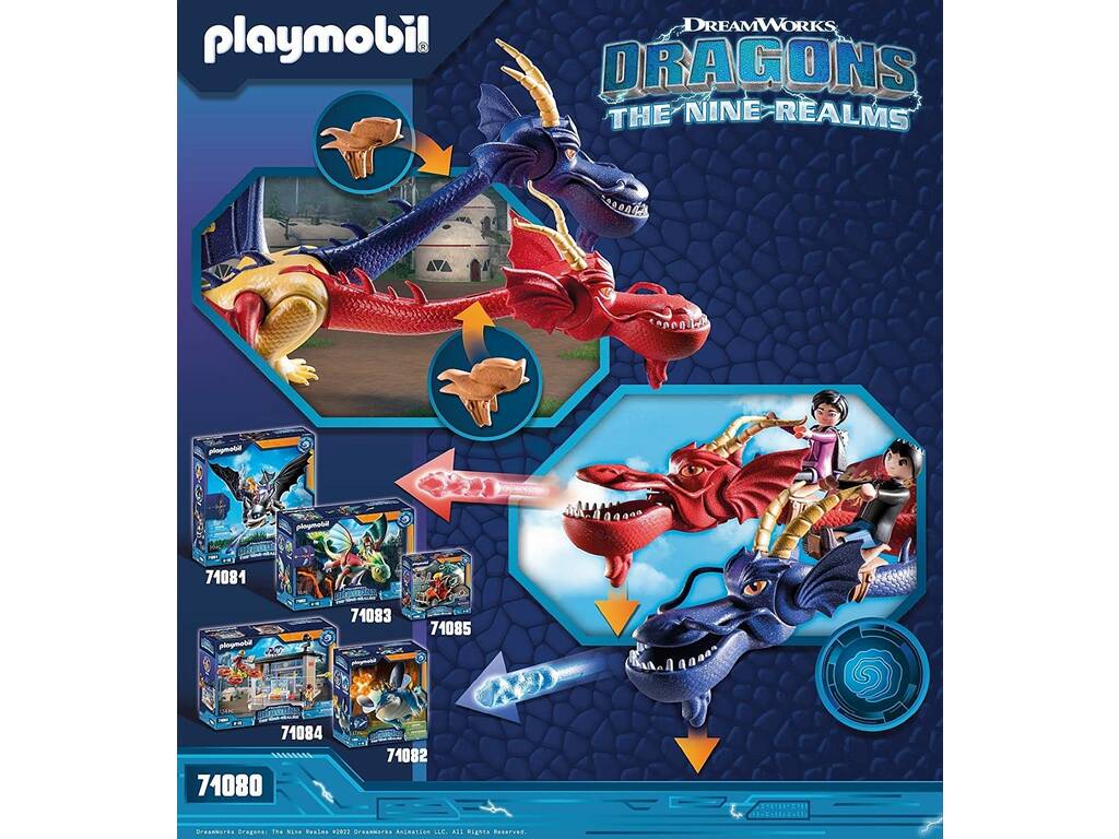 Playmobil Dragons Nine Realms Wu and Wei and Jun 71080