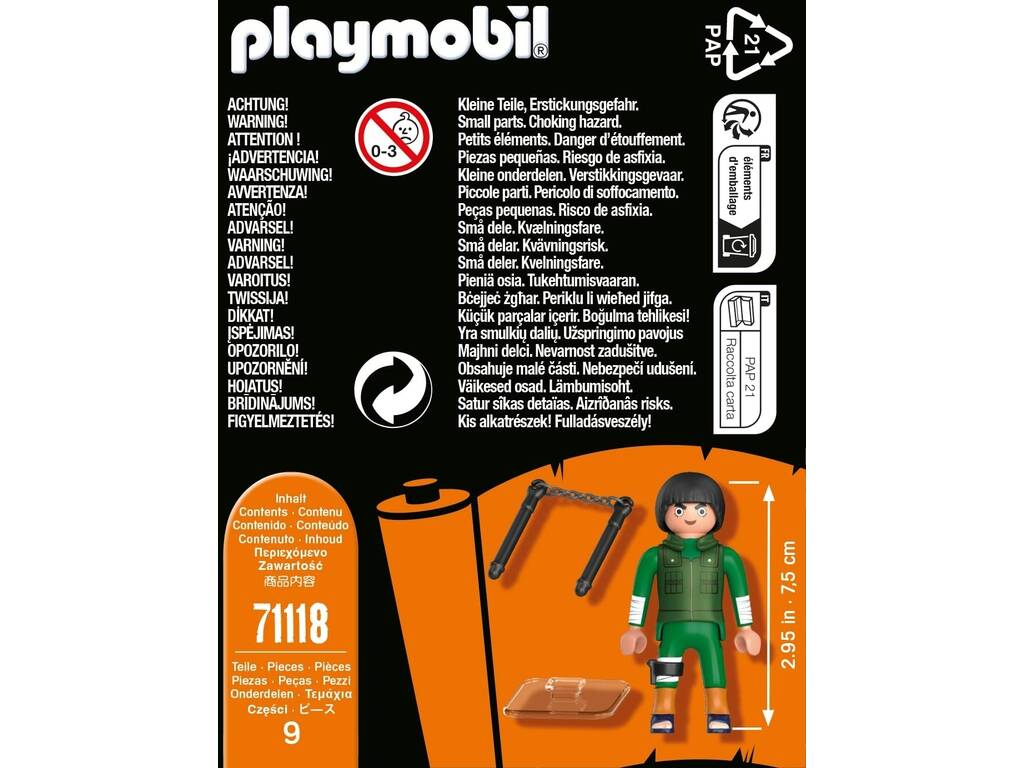 Playmobil Naruto Shippuden Figurine Rock Lee 71118 