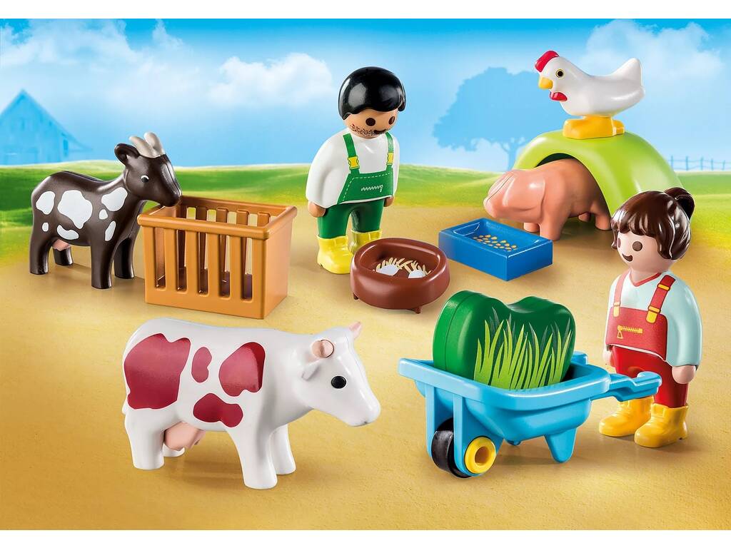 Playmobil 1.2.3 Spaß auf dem Bauernhof 71158