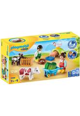 Playmobil 1.2.3 Divertimento in fattoria 71158