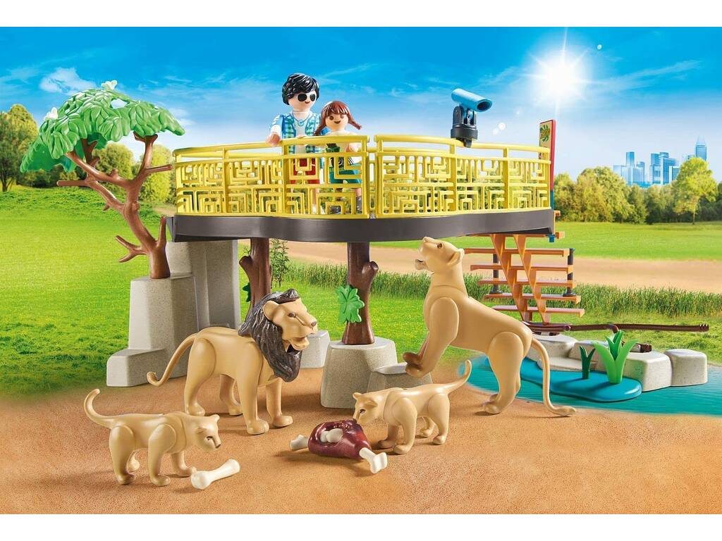 Playmobil Lions avec enclos extérieur 71192