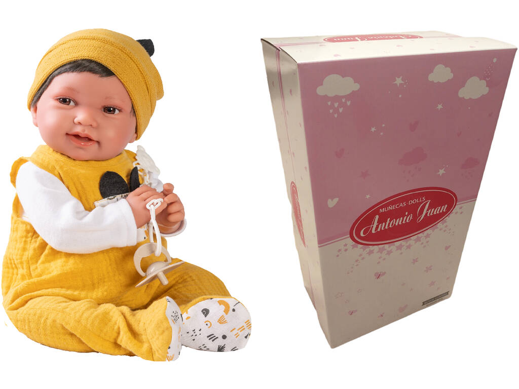 Nouveau-né Baby Doll Pipo Orejitas Avec Coussin 42 cm. Antonio Juan 33234