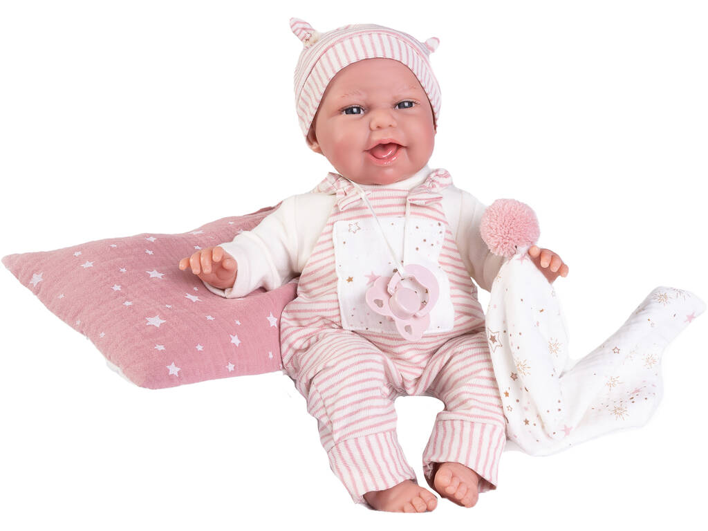 Boneca Baby Clara 34 cm. com Almofada e Dou Dou Antonio Juan 70252