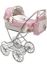 Paris Reborn Doll Carriage with Canopy with Arias Handbag 40820