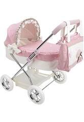 Paris Reborn Doll Carriage with Canopy with Arias Handbag 40821