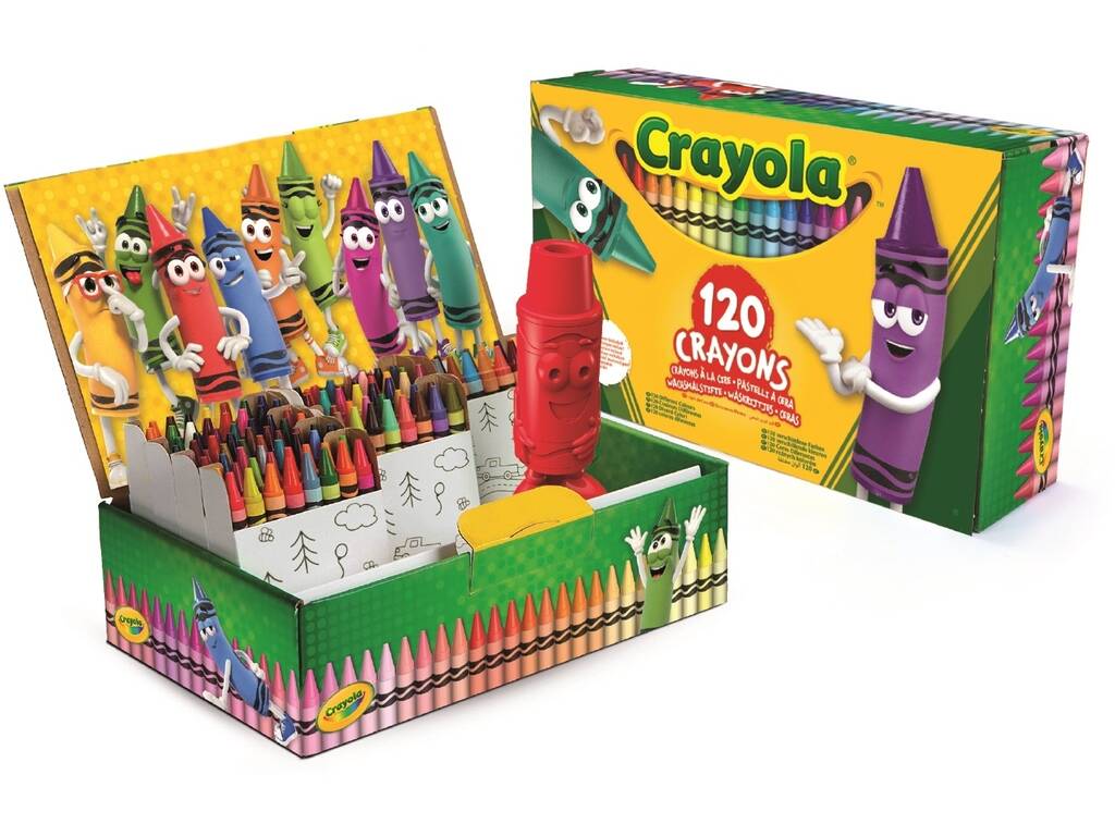 120 Ceras con Sacapuntas Mascota Crayola 52-6920